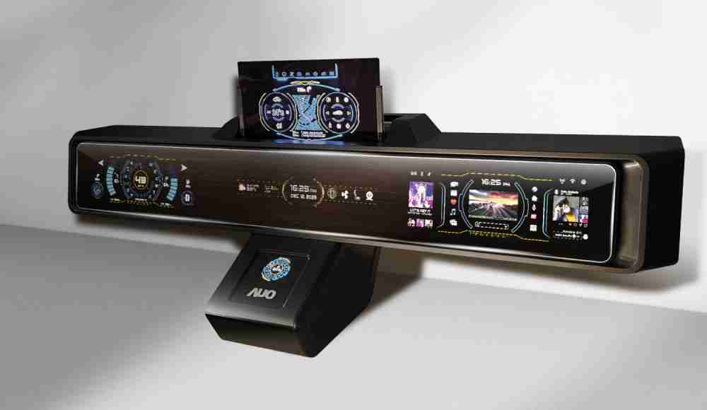 传奇国际Micro LED沉浸式车舱显示方案结合 可卷式、、可伸缩的Micro LED应用并可呈现不同的质感纹路，，展现人性化设计